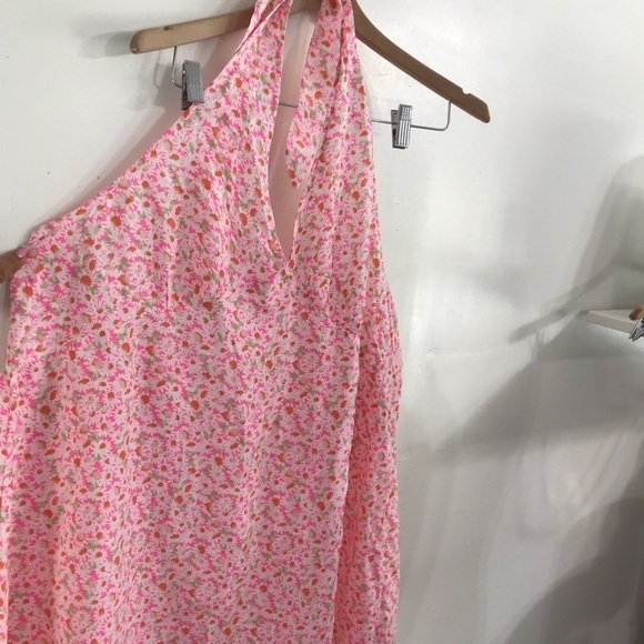 NWT Abound floral pink  halter dress Mini Short plus size summer spring festival - Picture 4 of 4